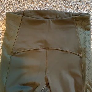 Lululemon Army Green leggings. Size 2